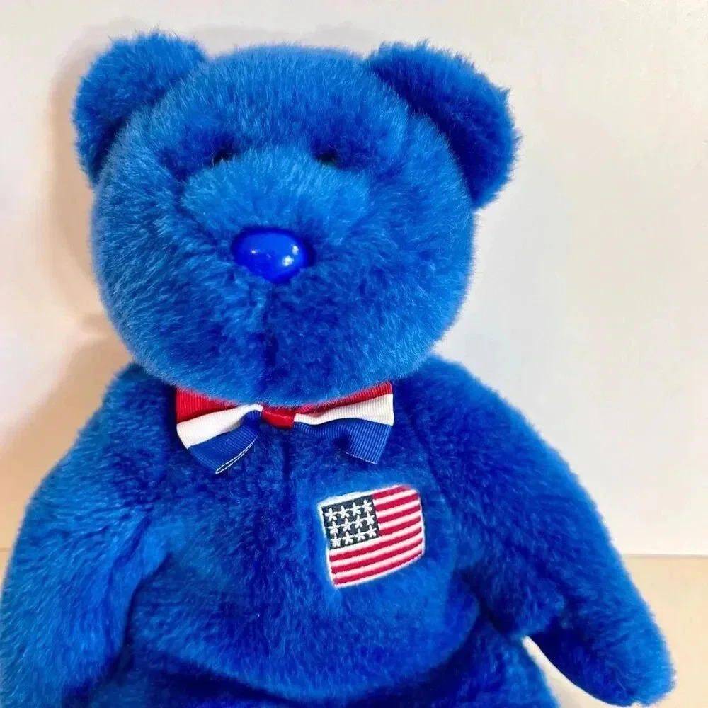 Ty Beanie Buddy 2004 John (Adams) The Bear Plush Stuffed Animal - Picture 2 of 12